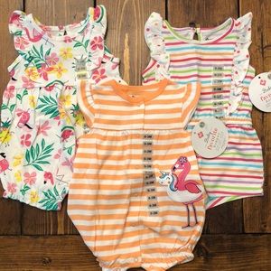 0-3 Month Baby Girl Rompers